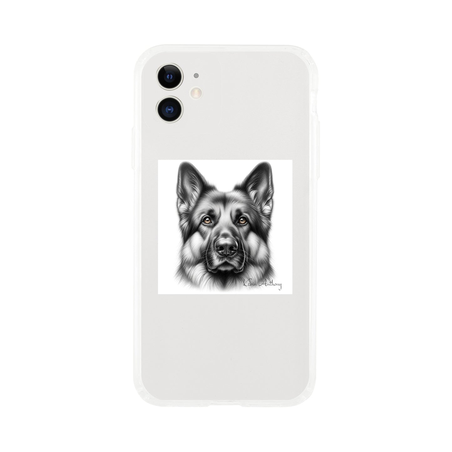 German Shepherd Phone Case - Clear case