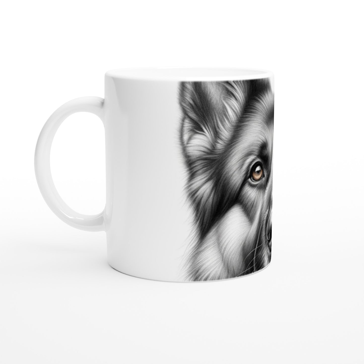 German Shepherd Drawing "Eyes" 11oz Ceramic Mug
