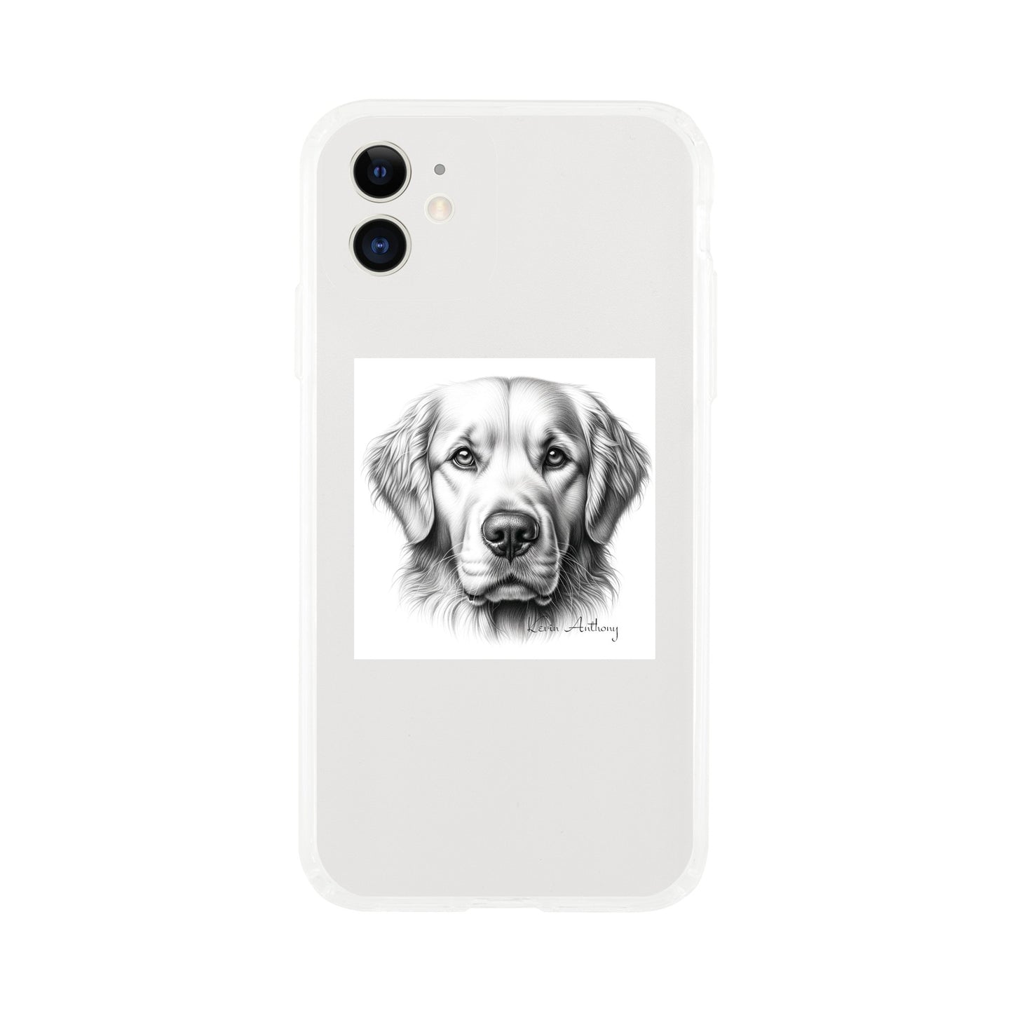 Golden Retriever Phone Case - Clear case