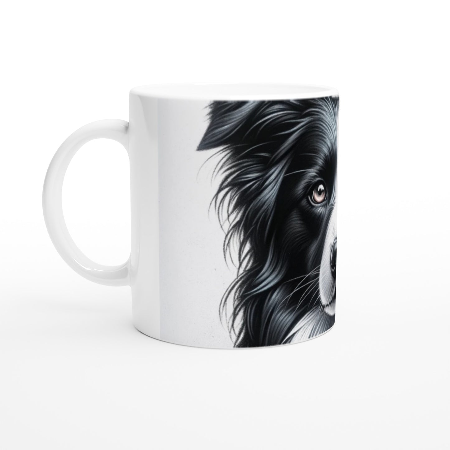 Border Collie Drawing "Eyes" 11oz Ceramic Mug