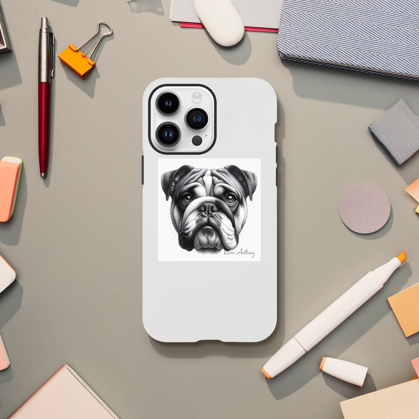 Bulldog Phone Case - Tough case