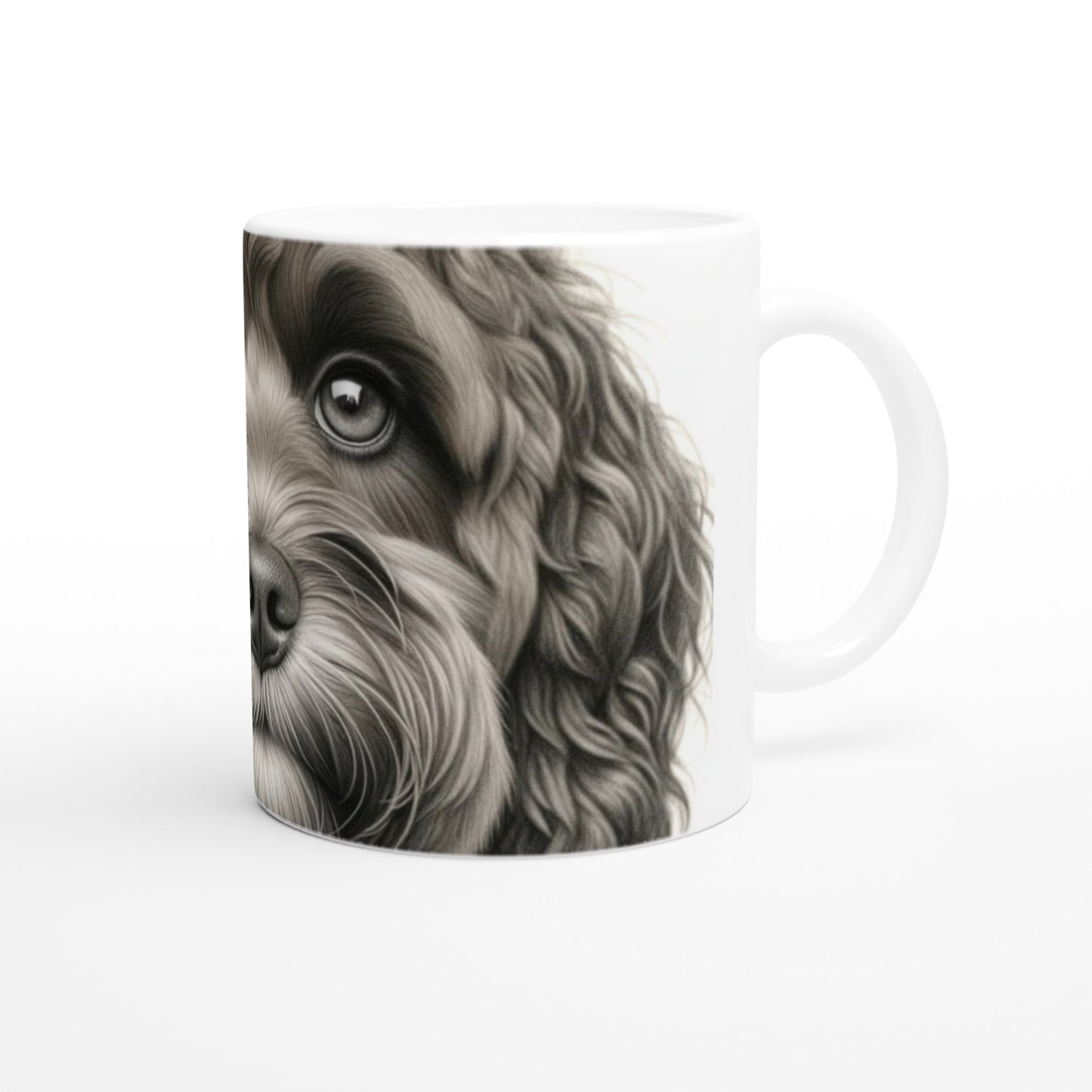Cockapoo Drawing "Eyes" 11oz Ceramic Mug