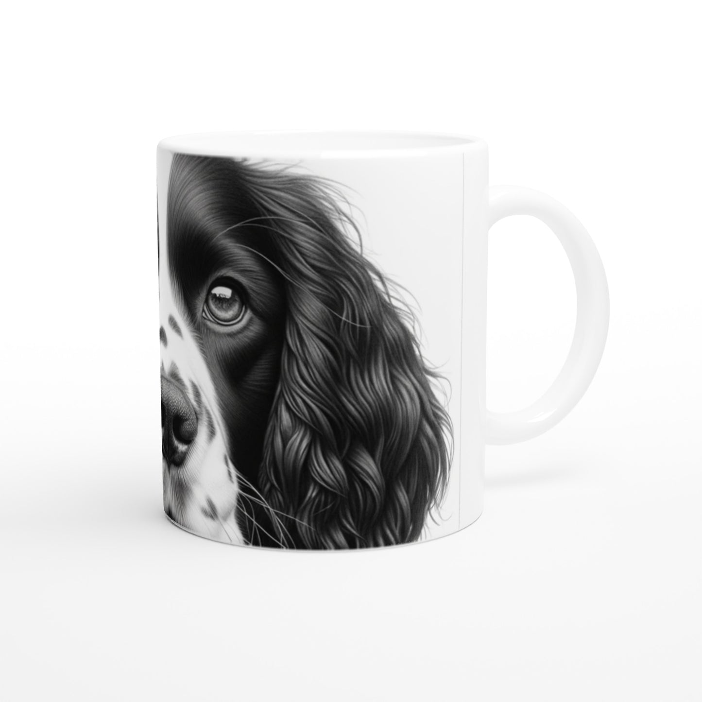 English Springer Spaniel Drawing "Eyes" 11oz Ceramic Mug