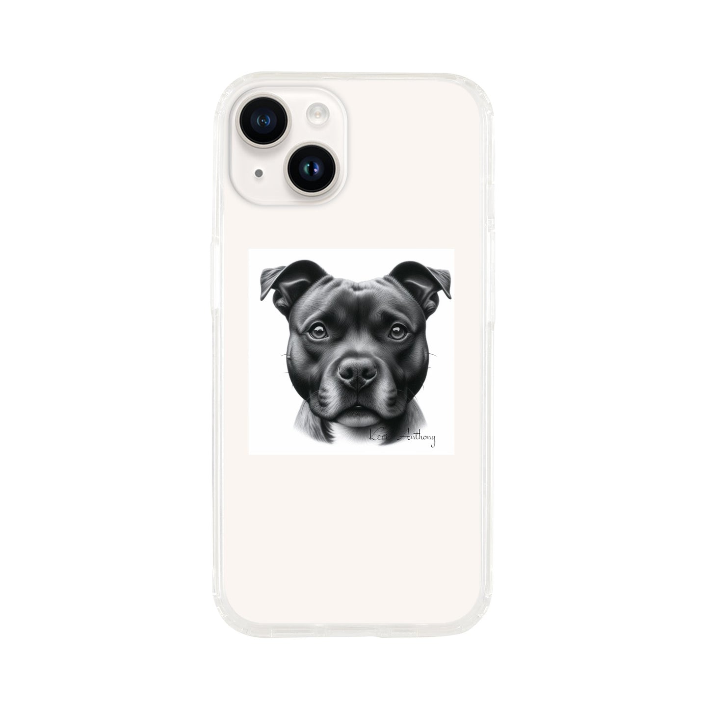 Staffordshire Bull Terrier Phone Case - Clear case