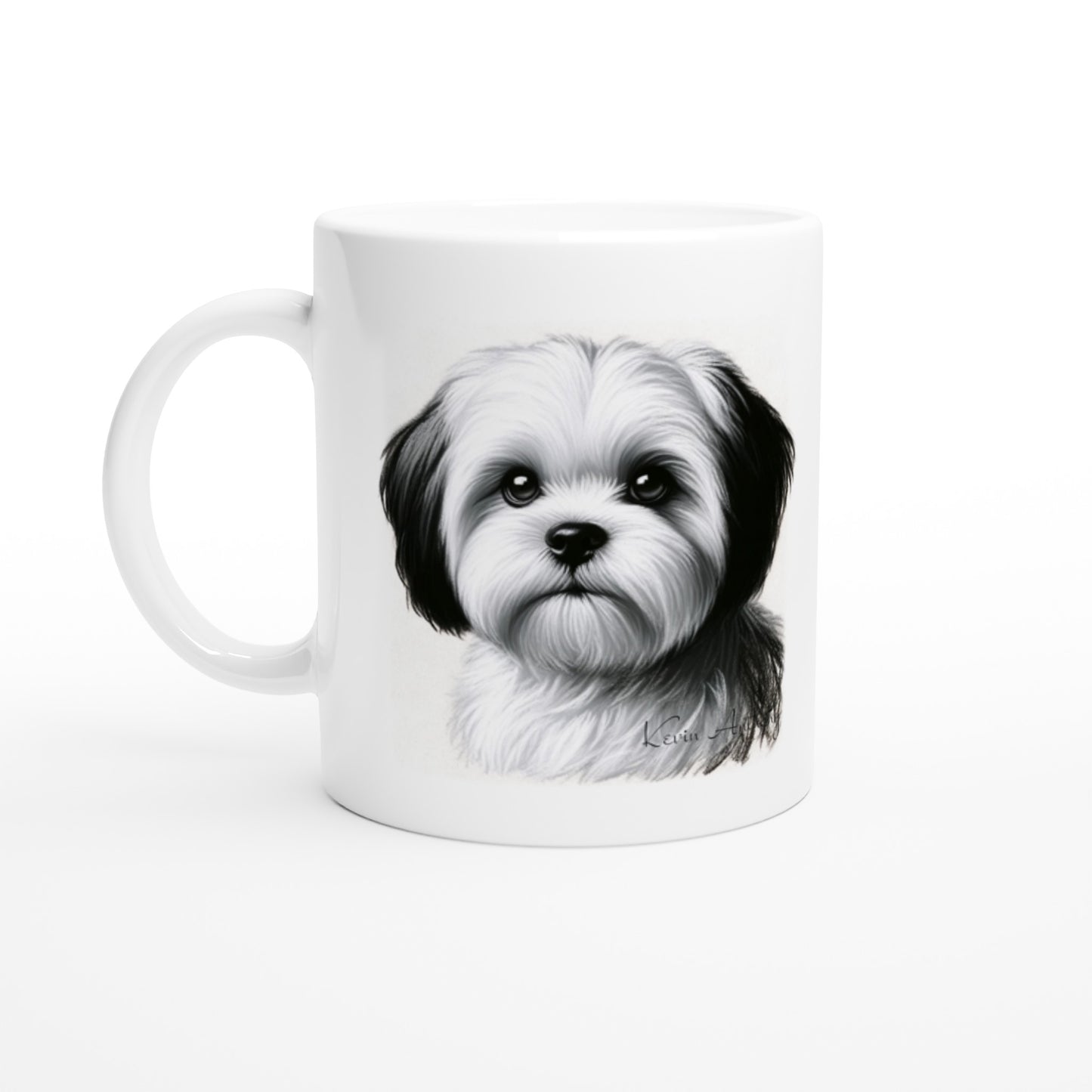 Shih Tzu Drawing "I love my dog..!" 11oz Ceramic Mug