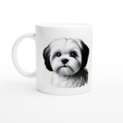 Shih Tzu Drawing "I love my dog..!" 11oz Ceramic Mug