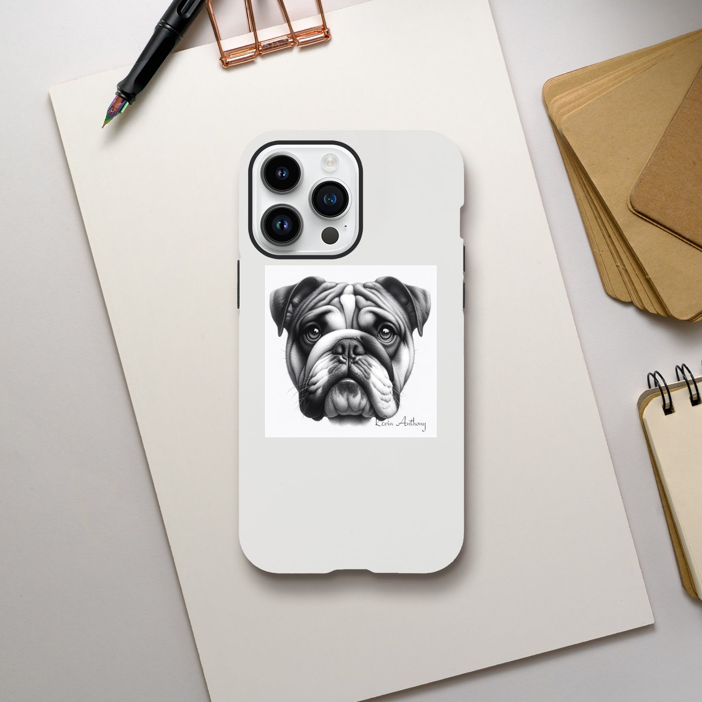 Bulldog Phone Case - Tough case