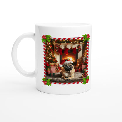 Pug Christmas 11oz Ceramic Mug