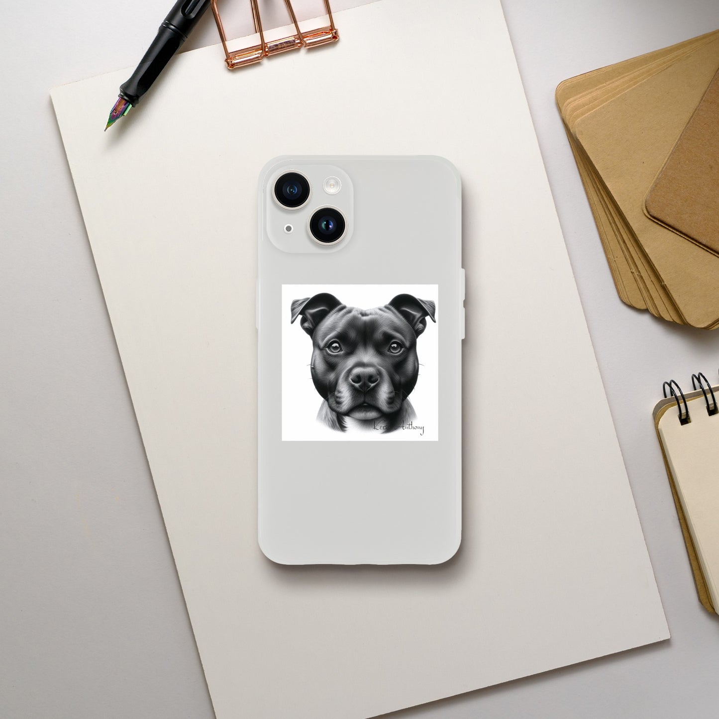 Staffordshire Bull Terrier Flexi Phone Case