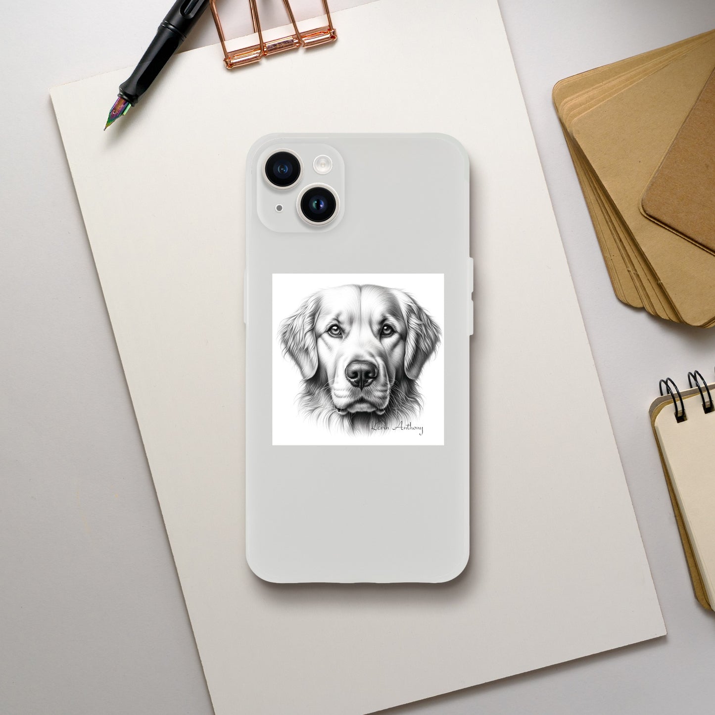 Golden Retriever Flexi Phone Case