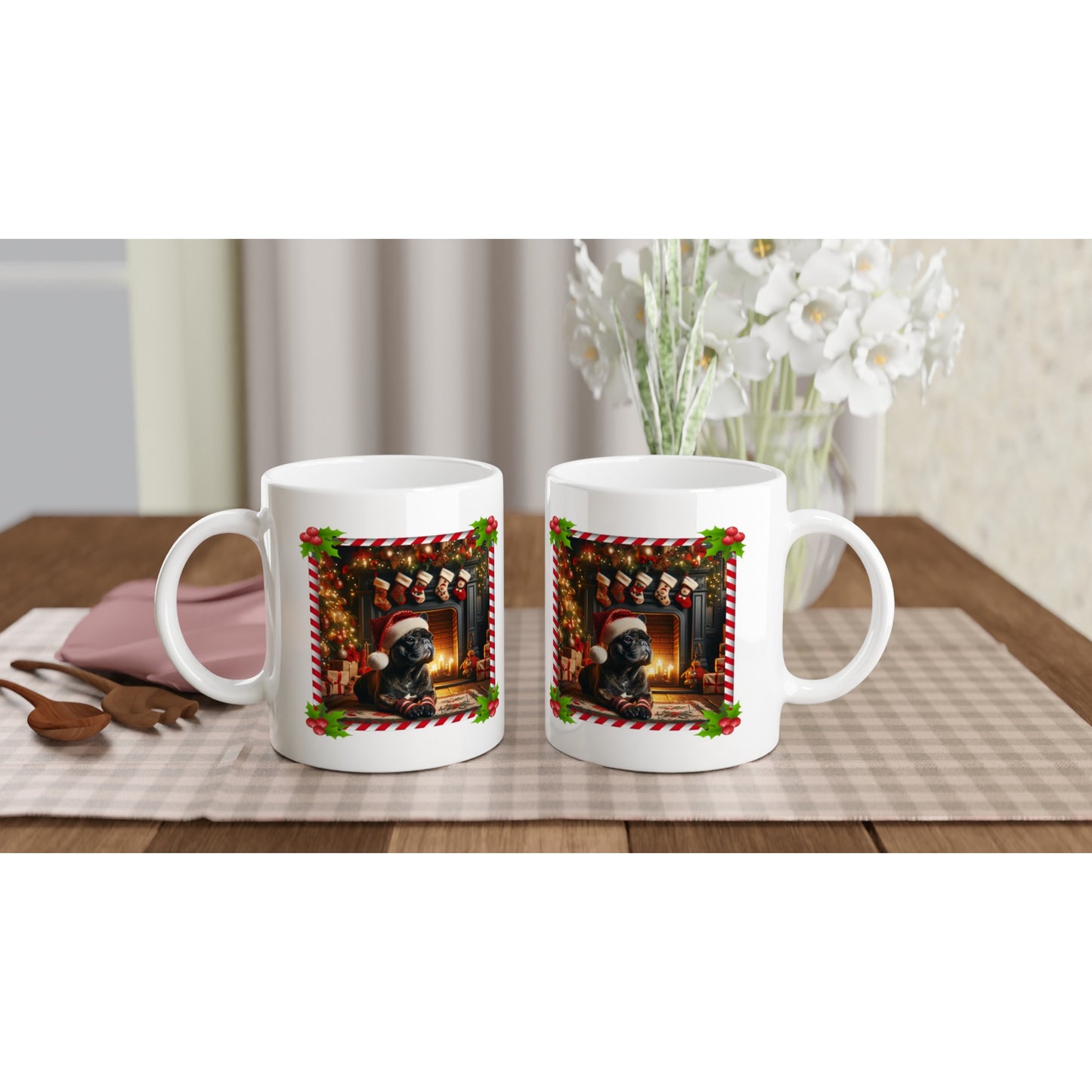 French Bulldog Christmas 11oz Ceramic Mug