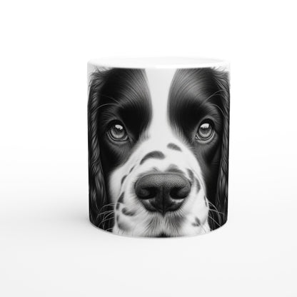 English Springer Spaniel Drawing "Eyes" 11oz Ceramic Mug