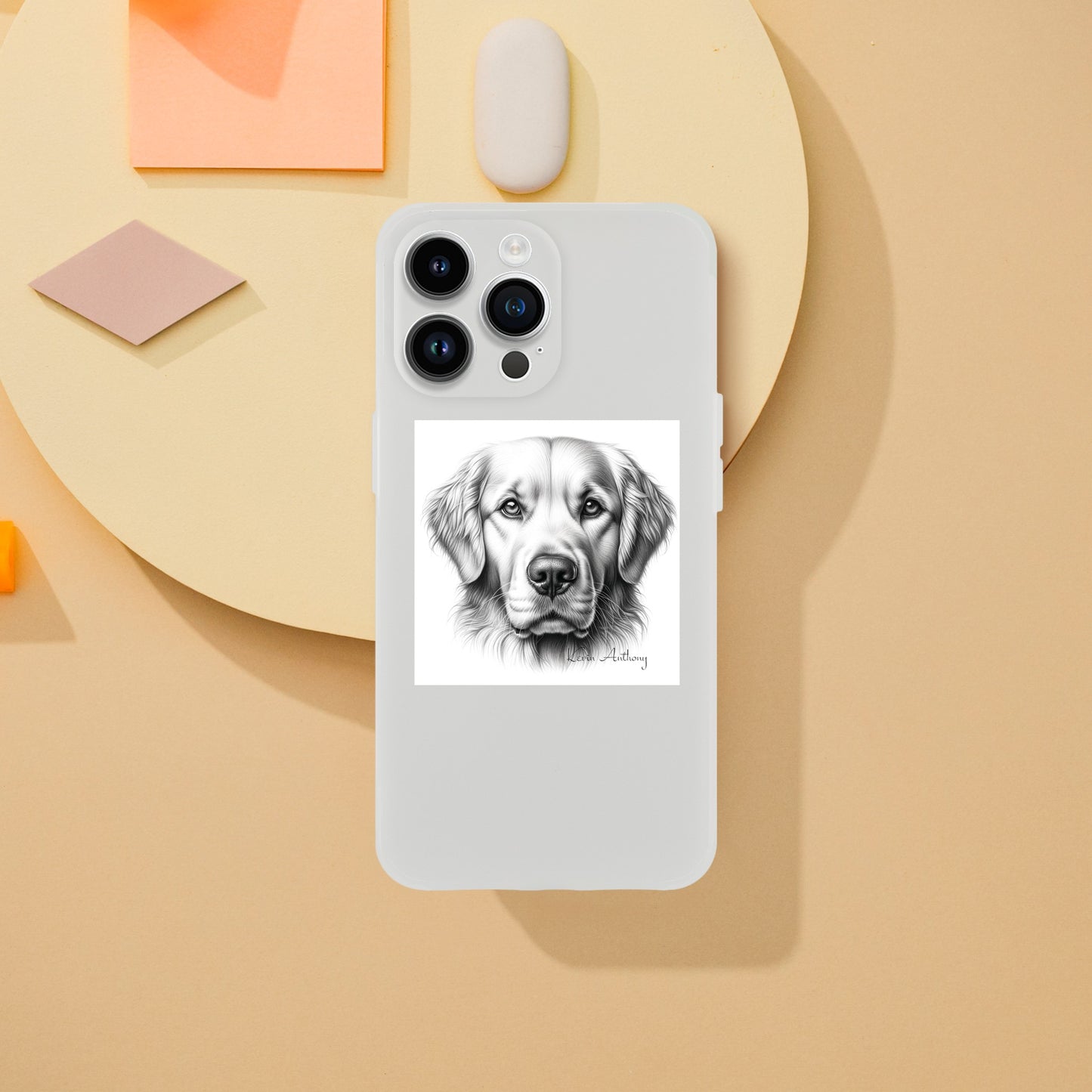 Golden Retriever Flexi Phone Case