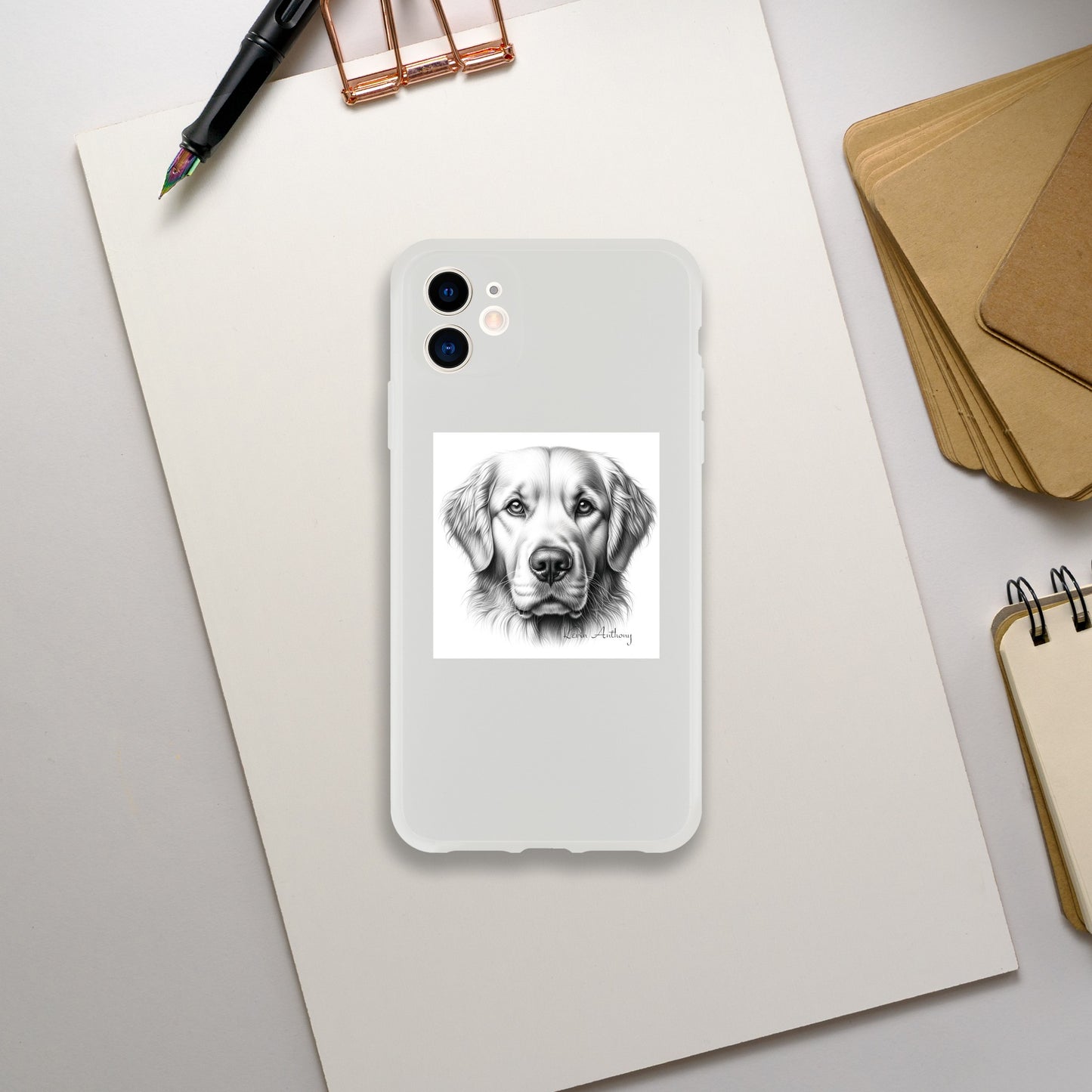 Golden Retriever Flexi Phone Case