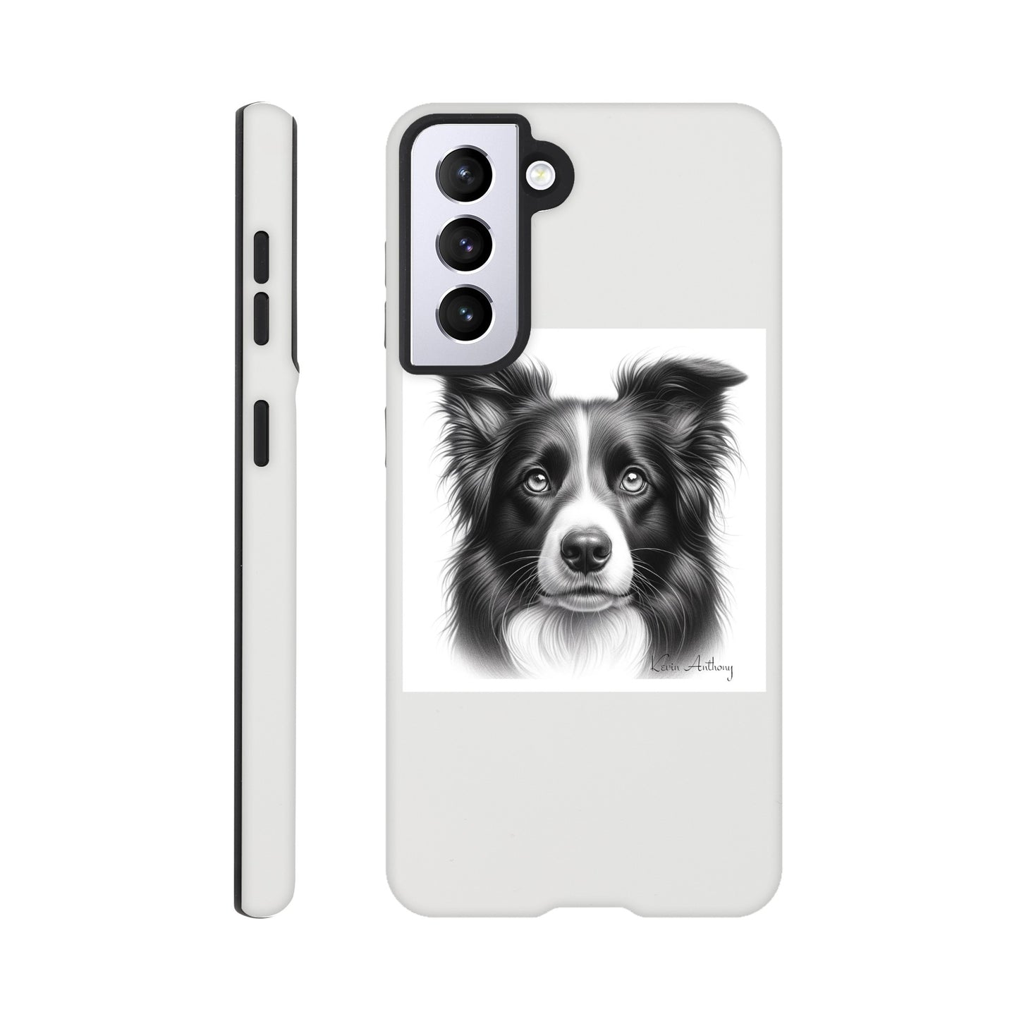 Border Collie Flexi Phone Case - Tough case