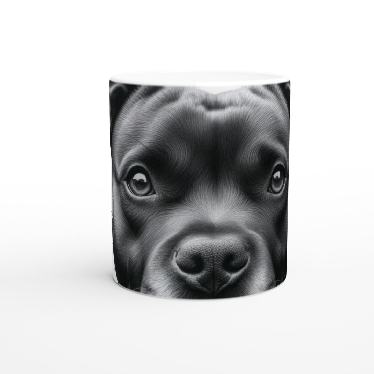 Staffordshire Bull Terrier Drawing "Eyes" 11oz Ceramic Mug