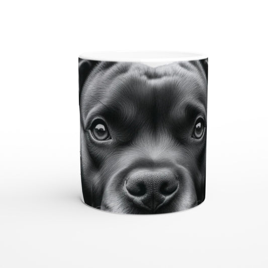 Staffordshire Bull Terrier Drawing "Eyes" 11oz Ceramic Mug