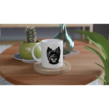 West Highland Terrier Drawing "I love my dog..!" 11oz Ceramic Mug