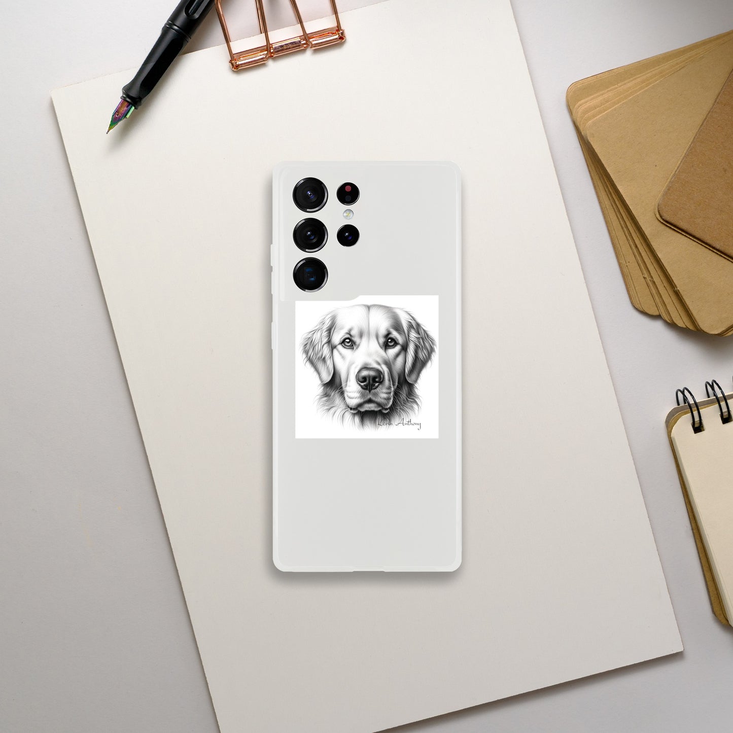 Golden Retriever Flexi Phone Case