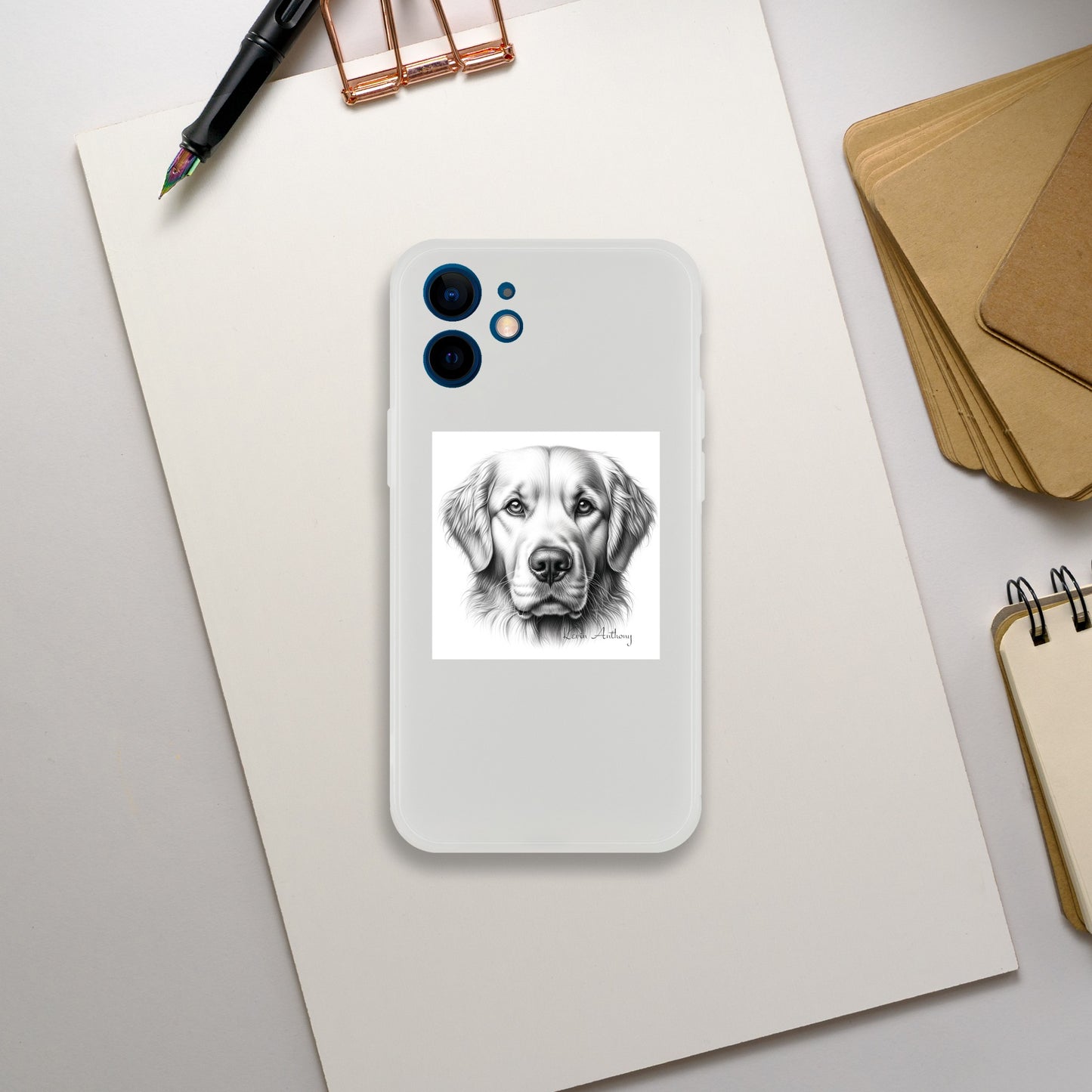 Golden Retriever Flexi Phone Case