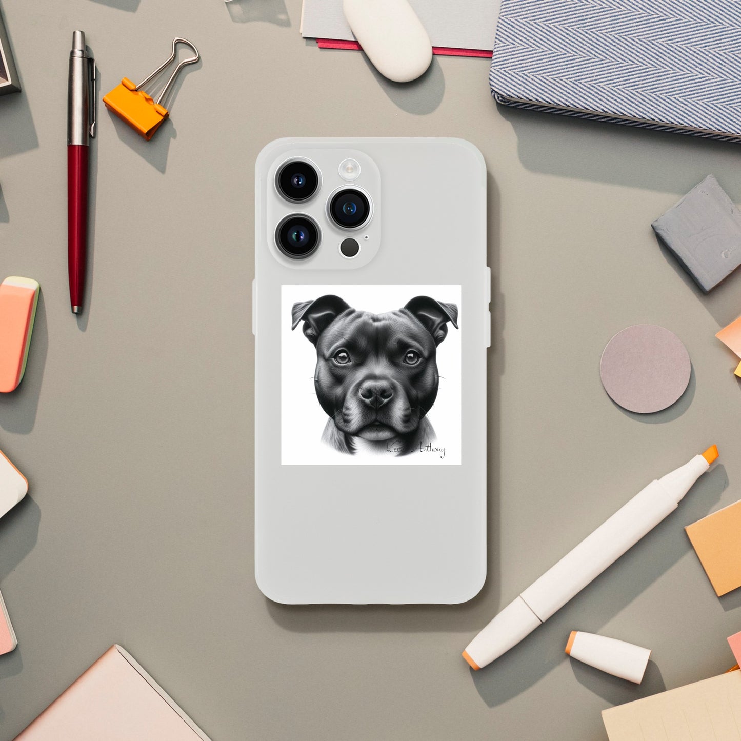 Staffordshire Bull Terrier Flexi Phone Case