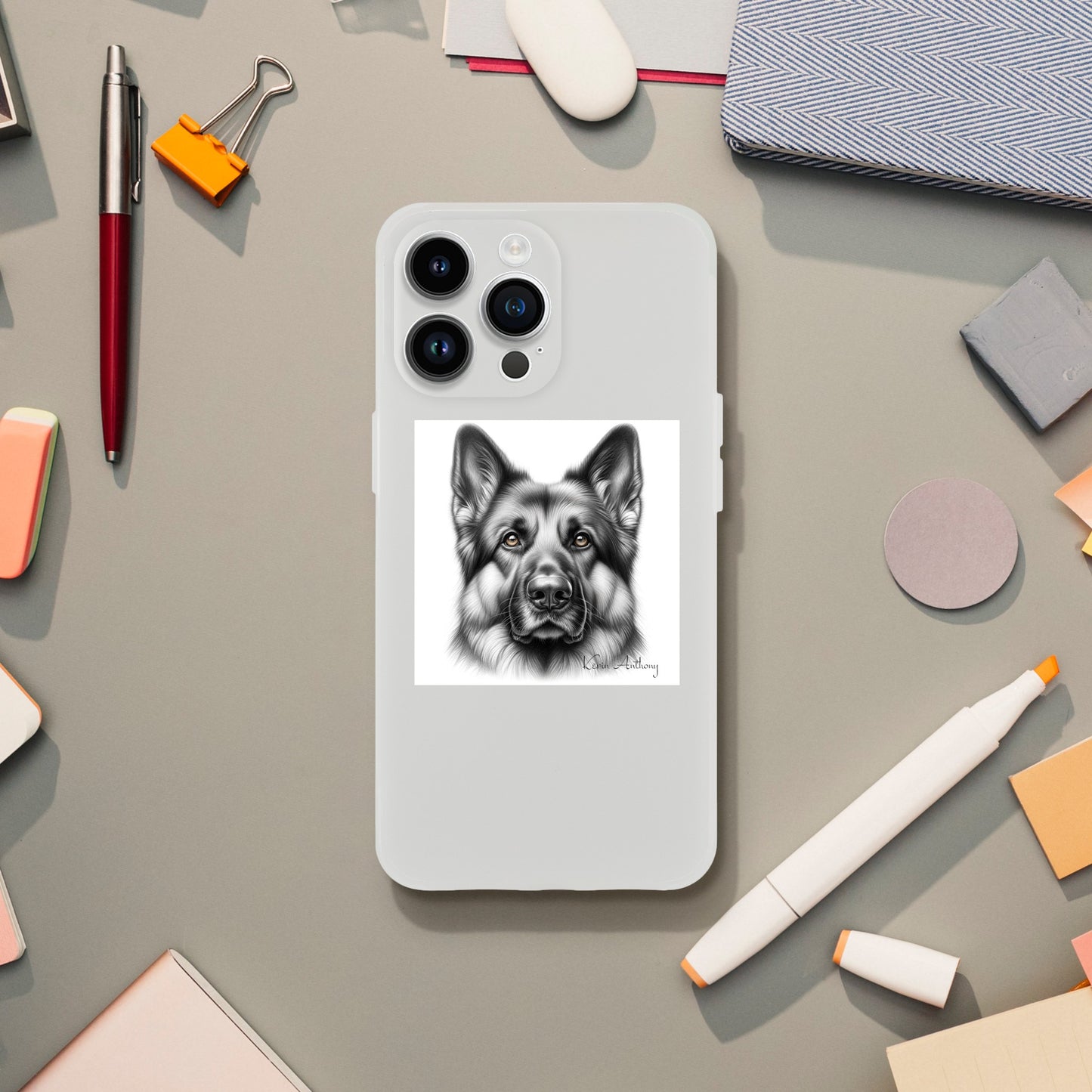 German Shepherd Flexi Phone Case
