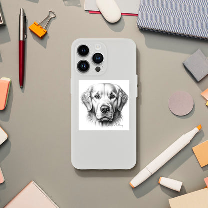 Golden Retriever Flexi Phone Case