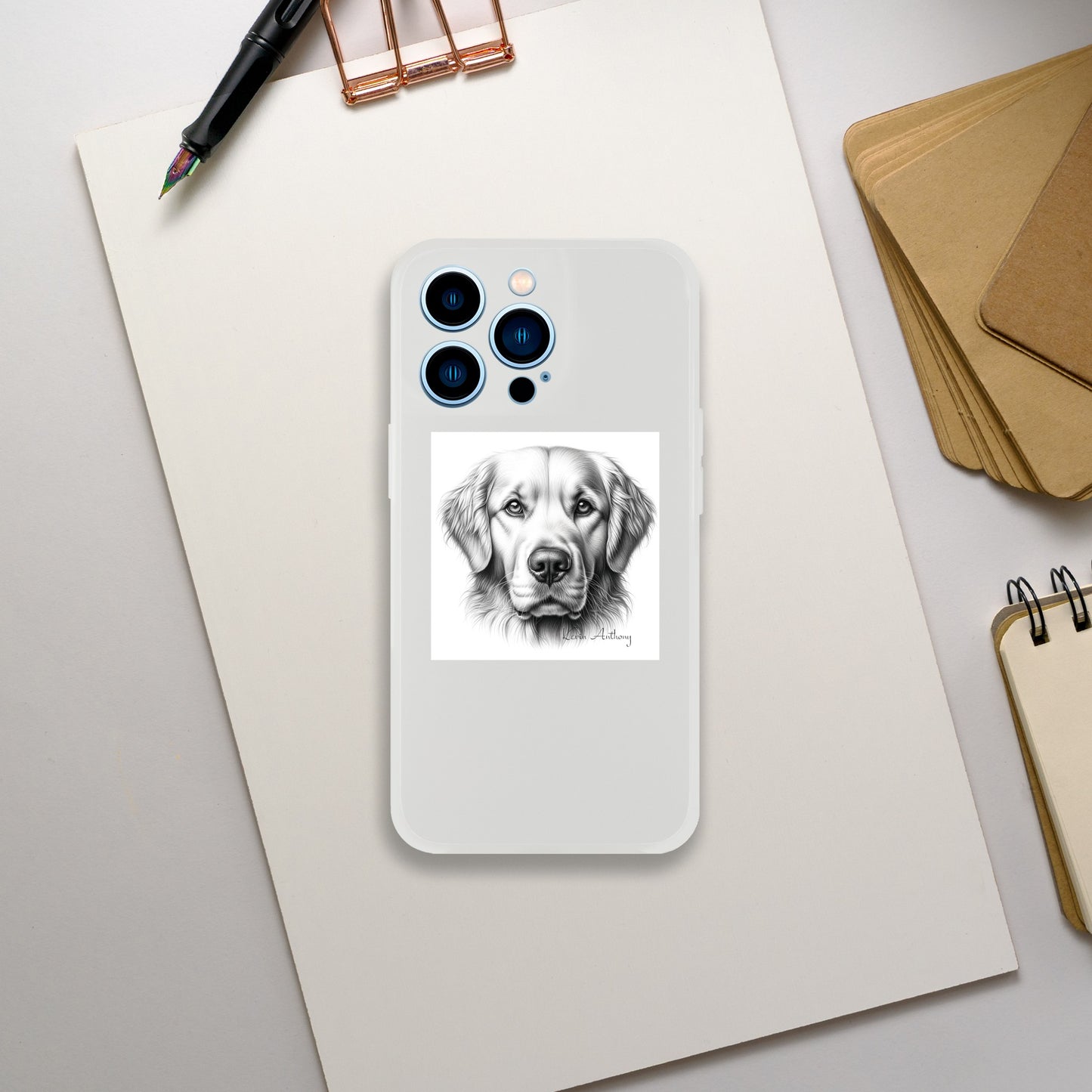 Golden Retriever Flexi Phone Case