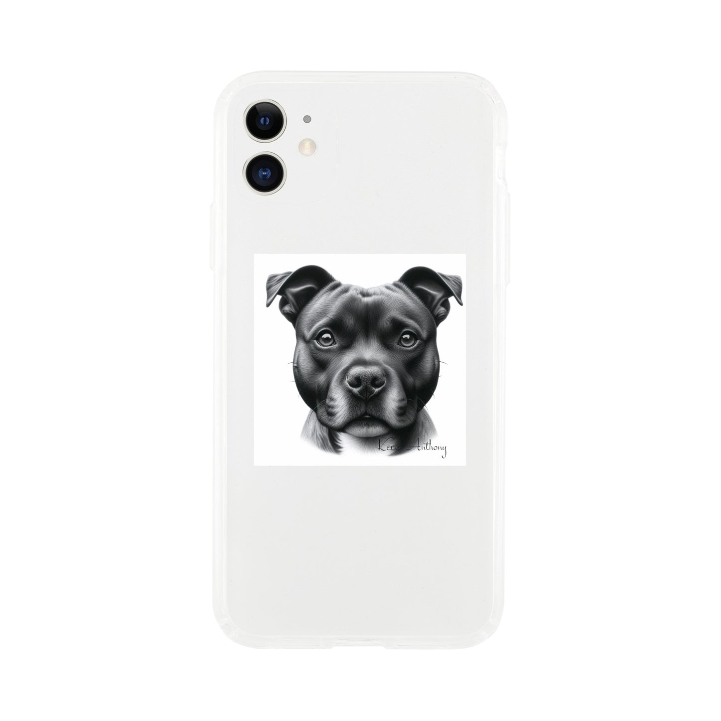 Staffordshire Bull Terrier Phone Case - Clear case
