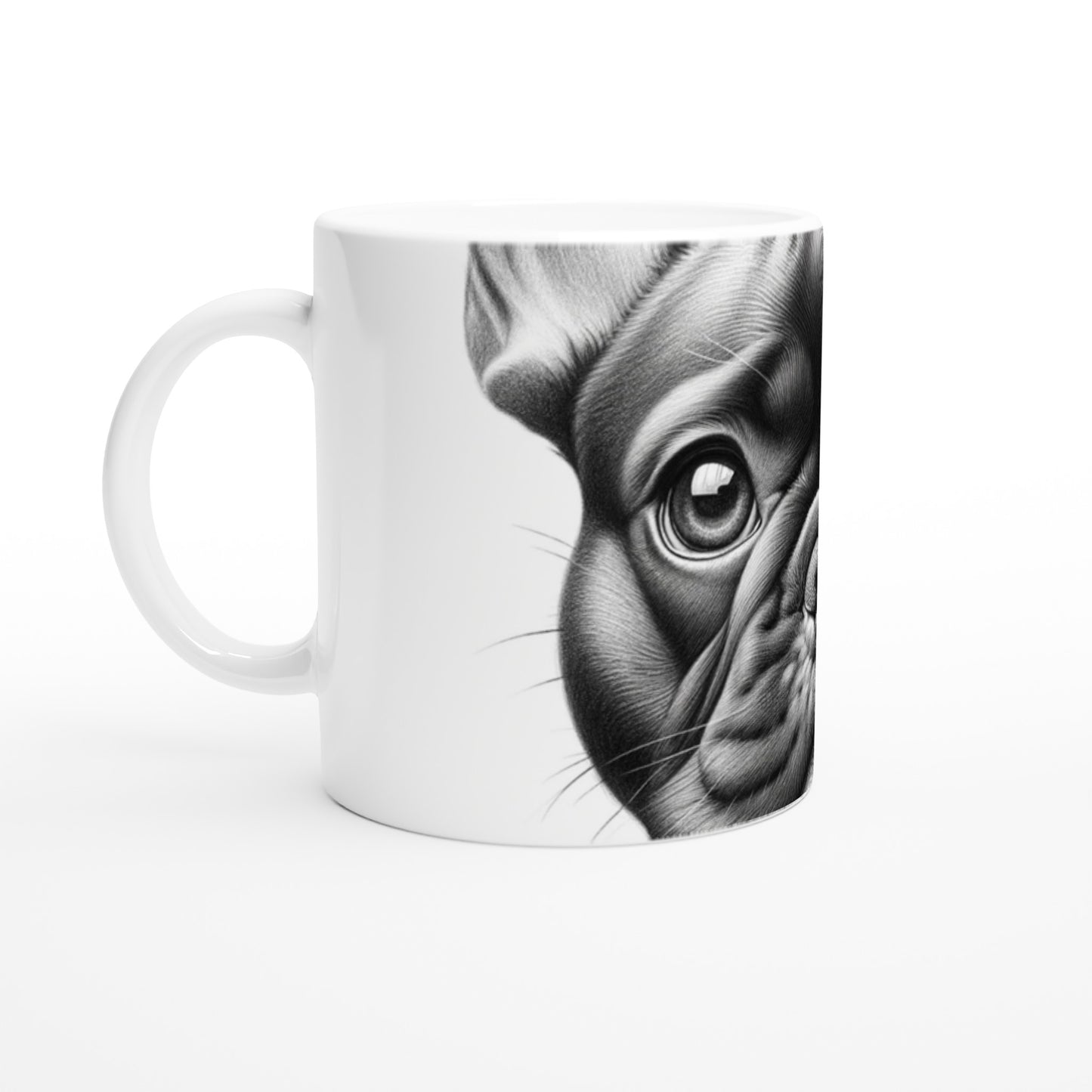 French Bulldog Drawing "Eyes" 11oz Ceramic Mug