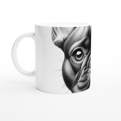 French Bulldog Drawing "Eyes" 11oz Ceramic Mug