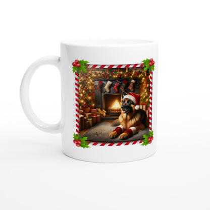 German Shepherd Christmas 11oz Ceramic Mug