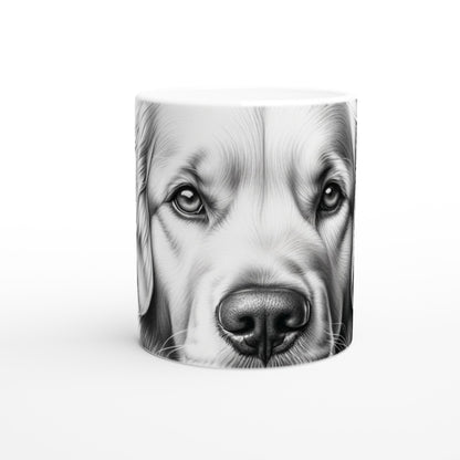 Golden Retriever Drawing "Eyes" 11oz Ceramic Mug