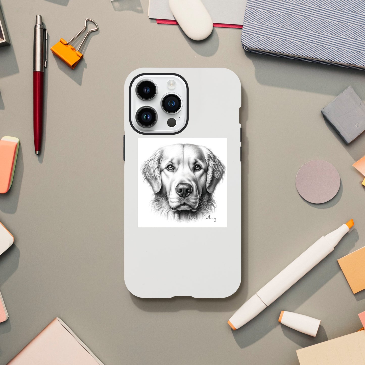 Golden Retriever Phone Case - Tough case
