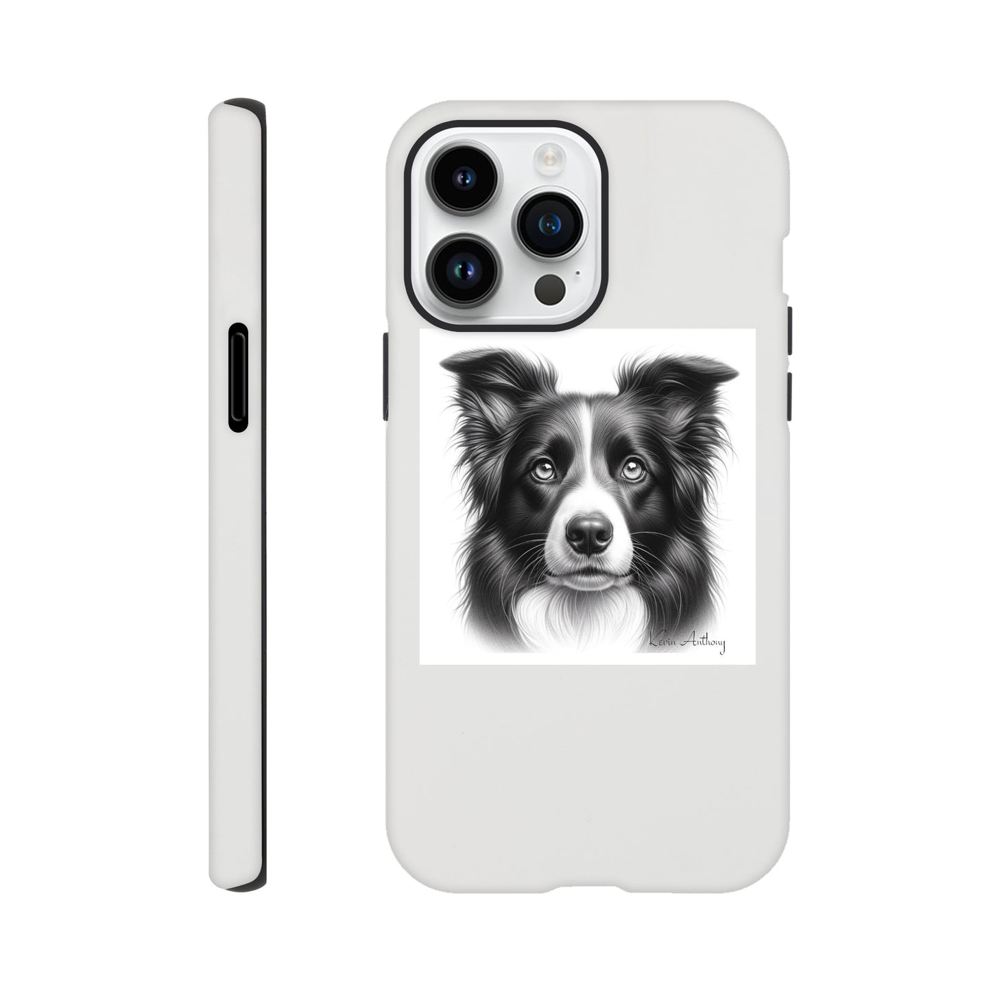Border Collie Flexi Phone Case - Tough case