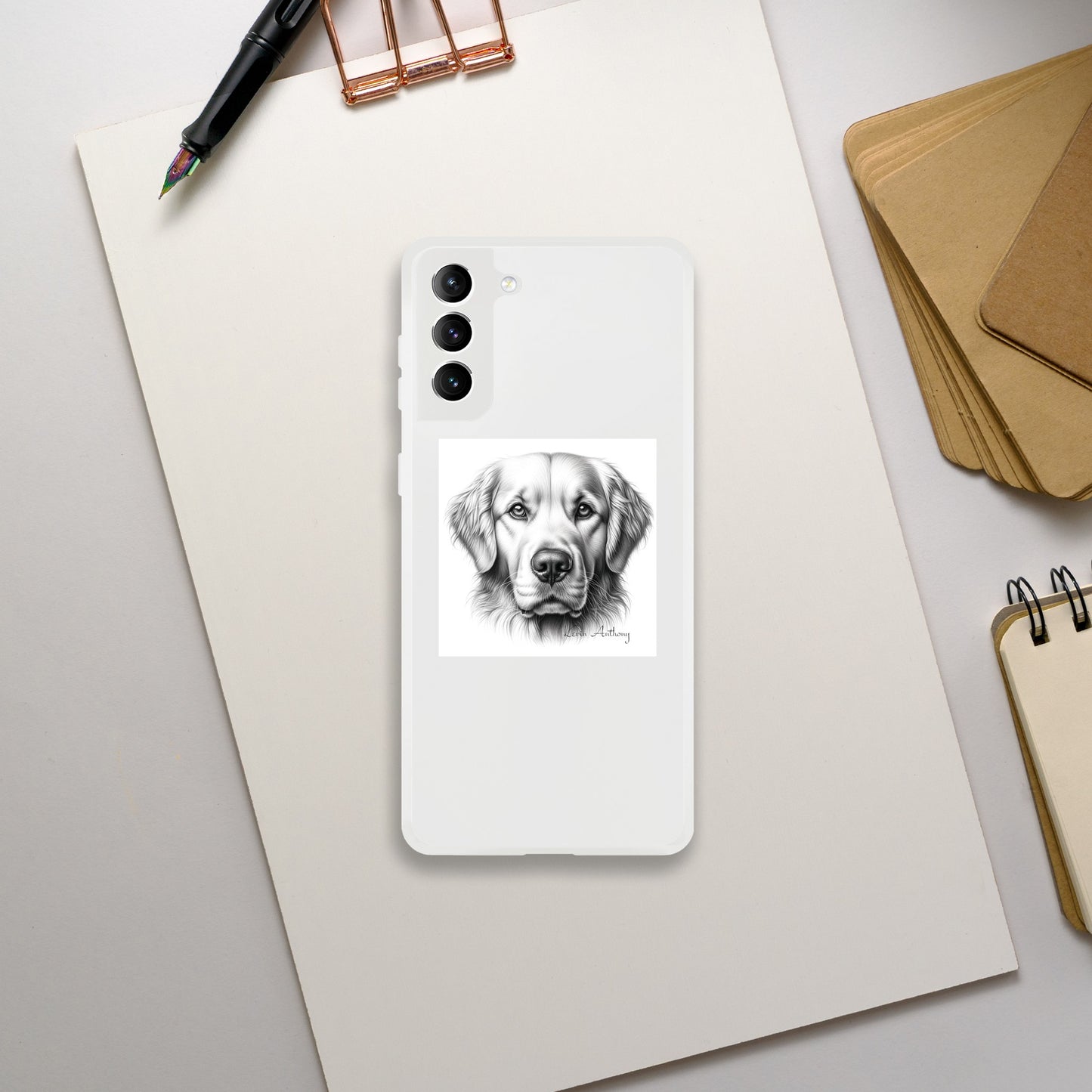 Golden Retriever Flexi Phone Case