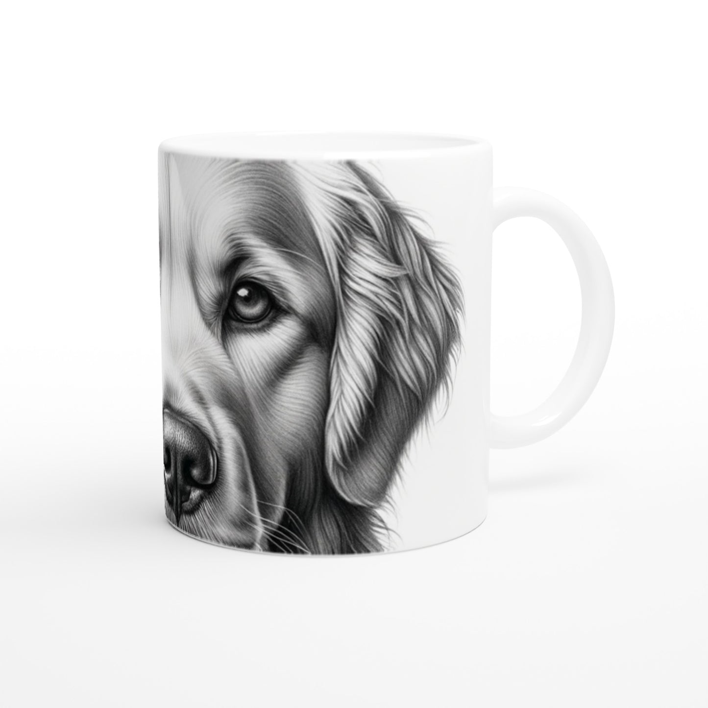 Golden Retriever Drawing "Eyes" 11oz Ceramic Mug