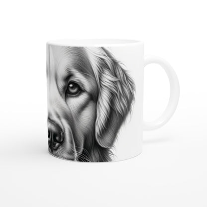 Golden Retriever Drawing "Eyes" 11oz Ceramic Mug