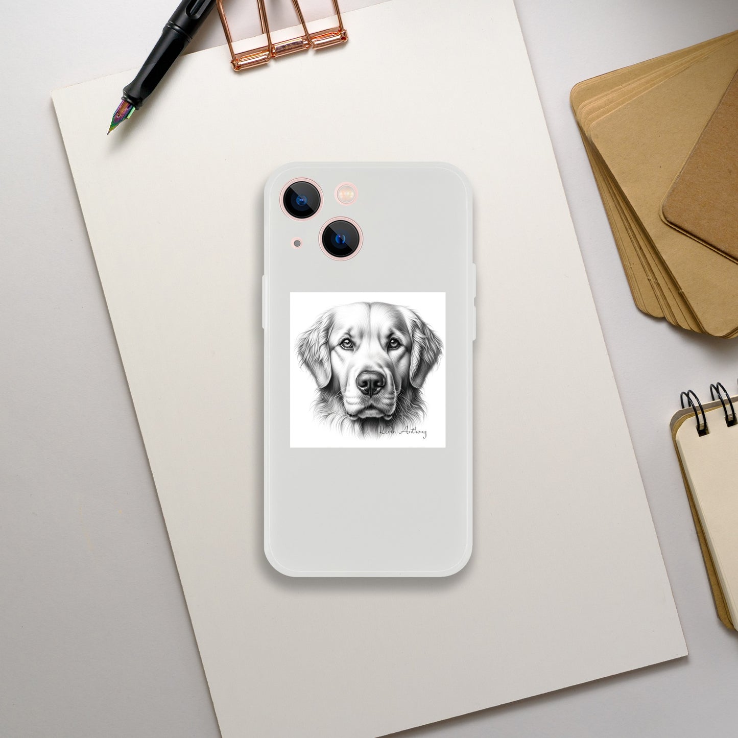 Golden Retriever Flexi Phone Case