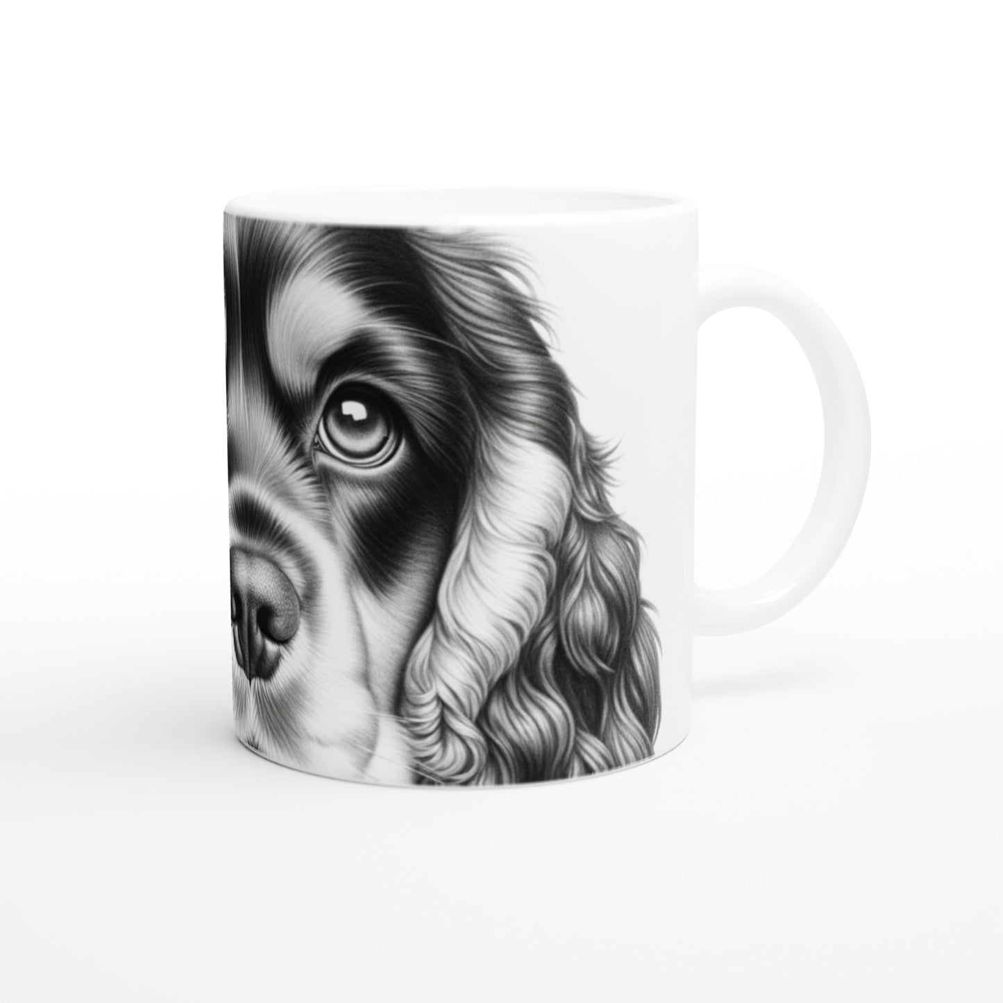 Cocker Spaniel Drawing "Eyes" 11oz Ceramic Mug
