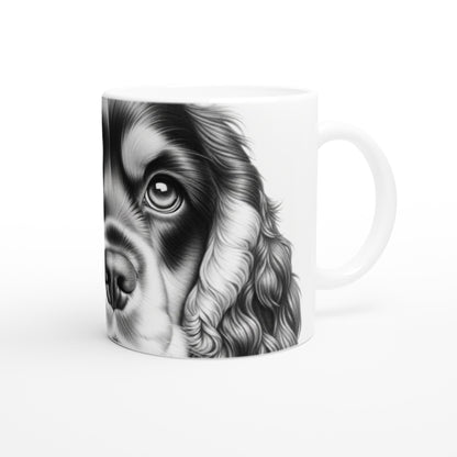 Cocker Spaniel Drawing "Eyes" 11oz Ceramic Mug