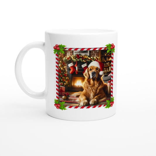 Golden Retriever Christmas 11oz Ceramic Mug