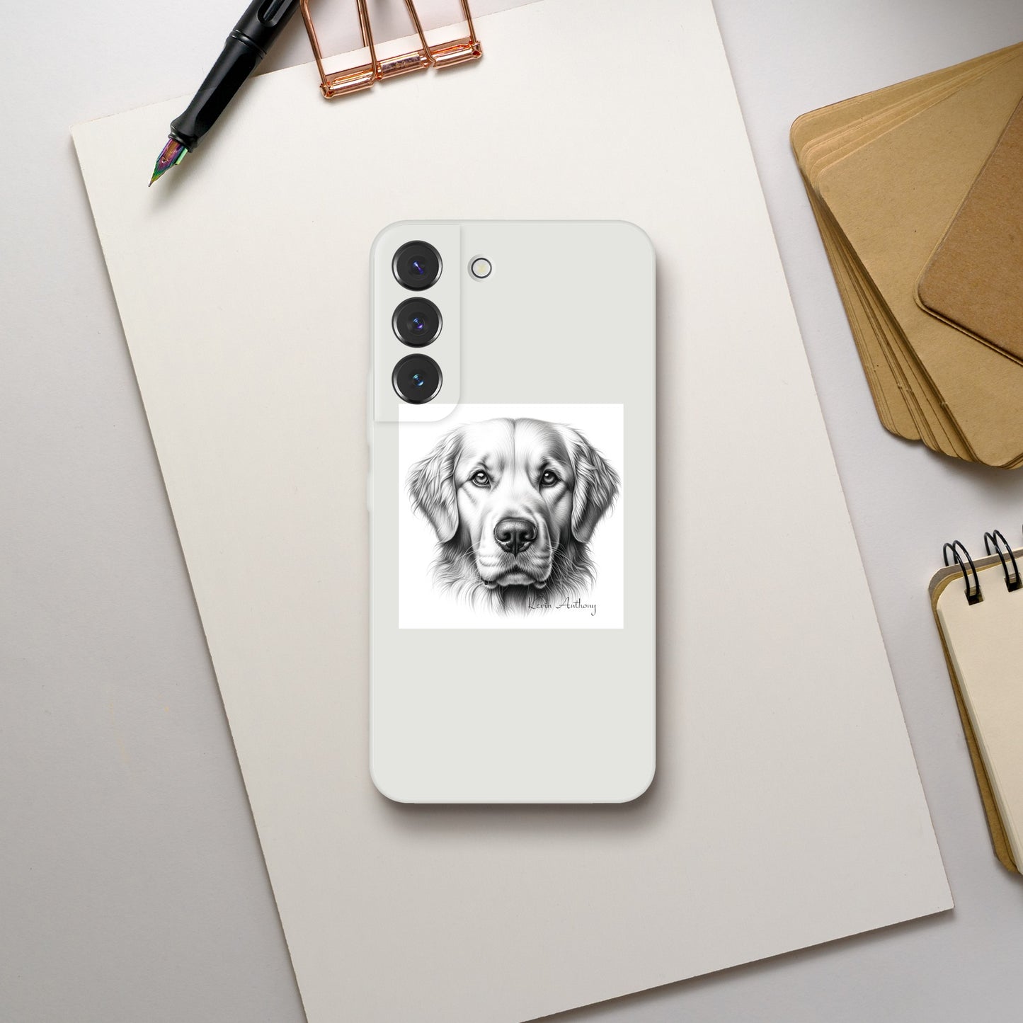 Golden Retriever Flexi Phone Case