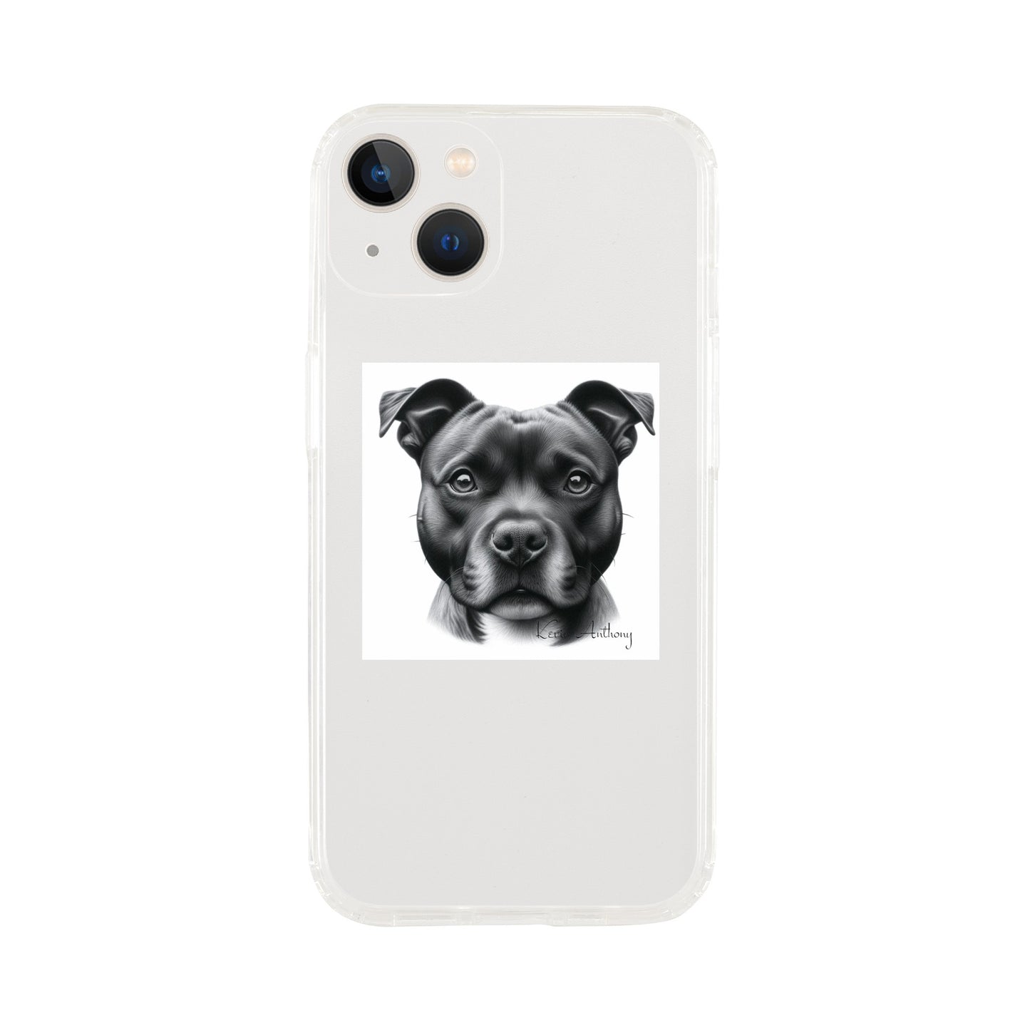 Staffordshire Bull Terrier Phone Case - Clear case