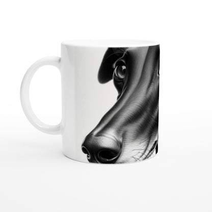 Greyhound Drawing "Eyes" 11oz Ceramic Mug