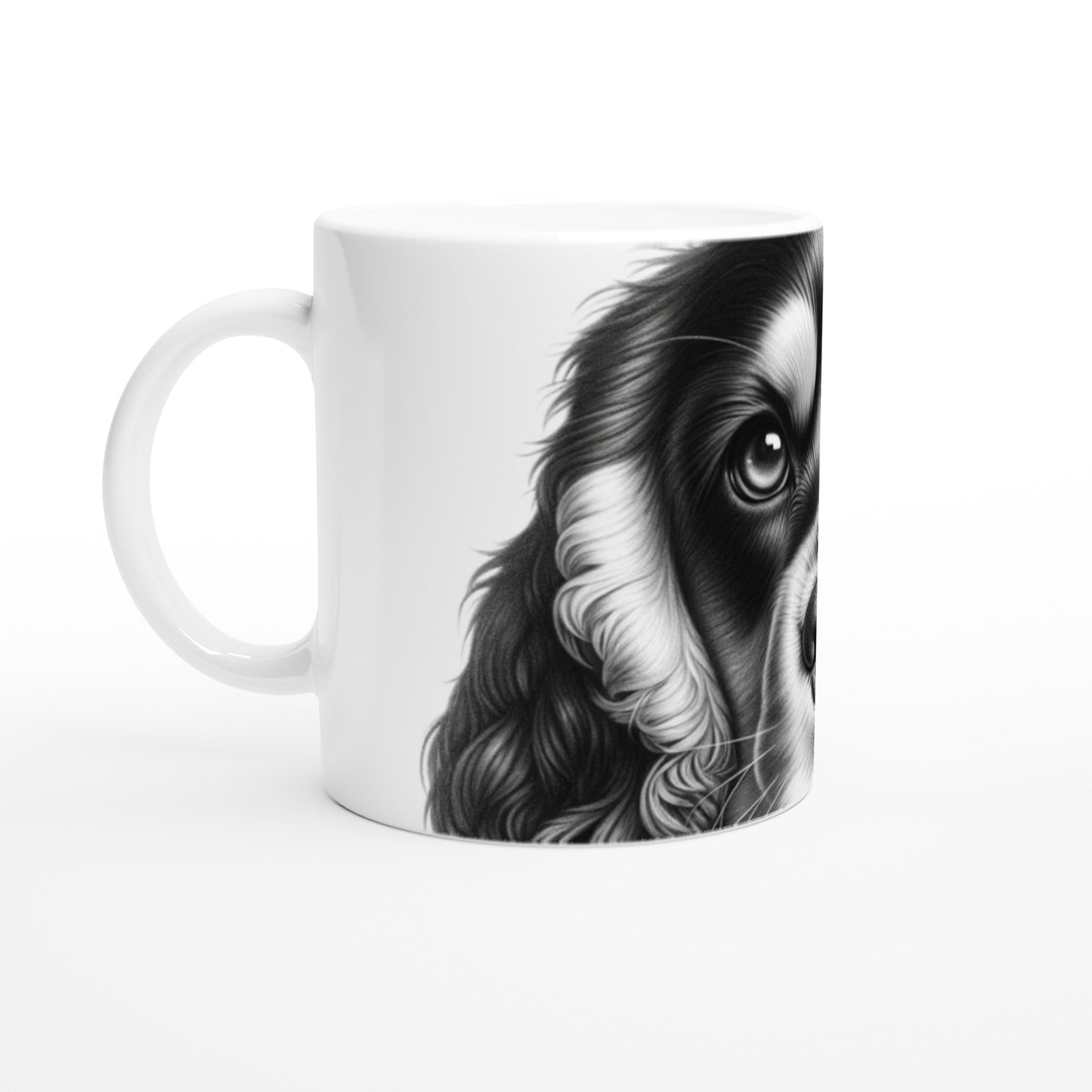 Cocker Spaniel Drawing "Eyes" 11oz Ceramic Mug