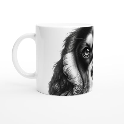 Cocker Spaniel Drawing "Eyes" 11oz Ceramic Mug