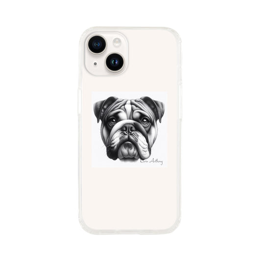 Bulldog Phone Case - Clear case