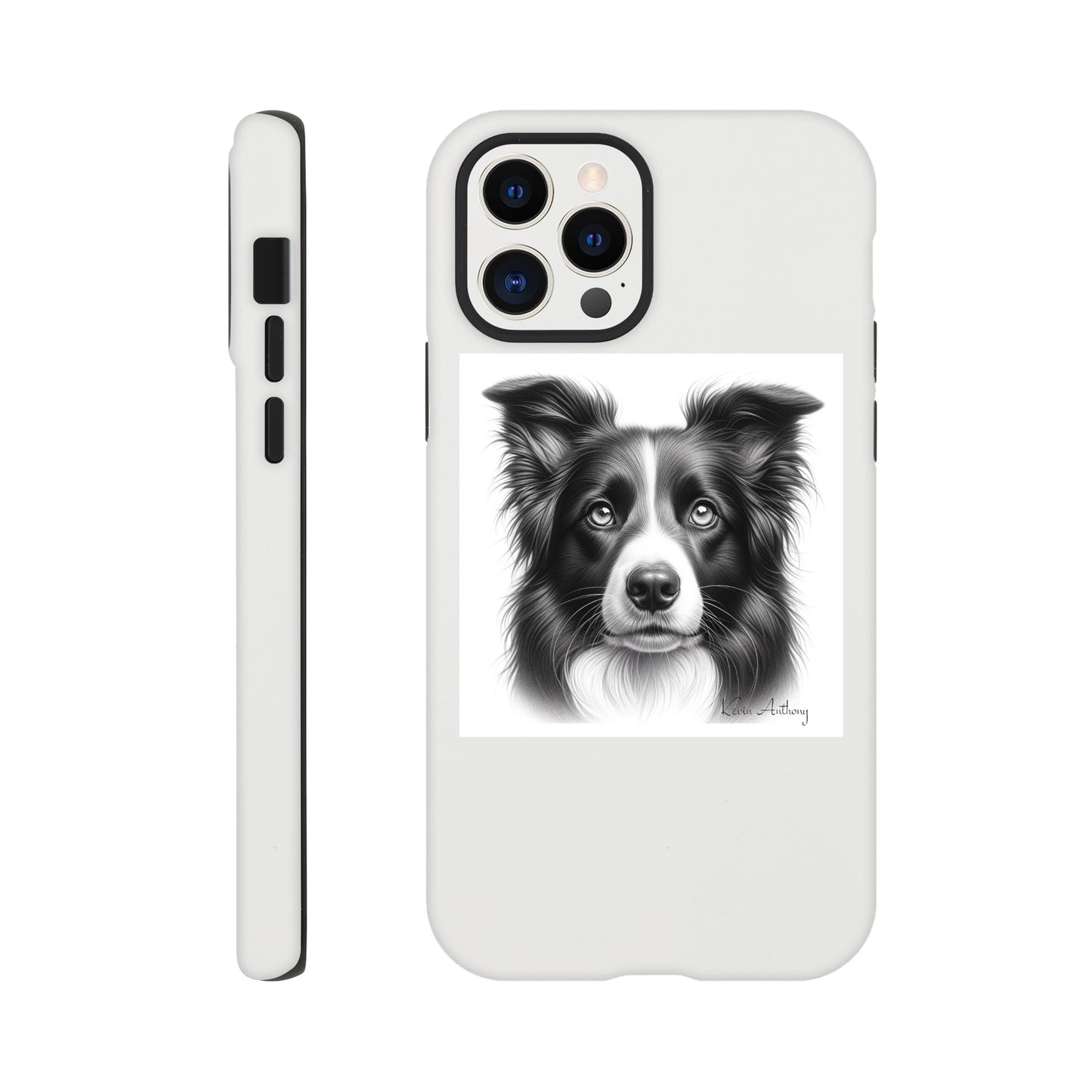 Border Collie Flexi Phone Case - Tough case