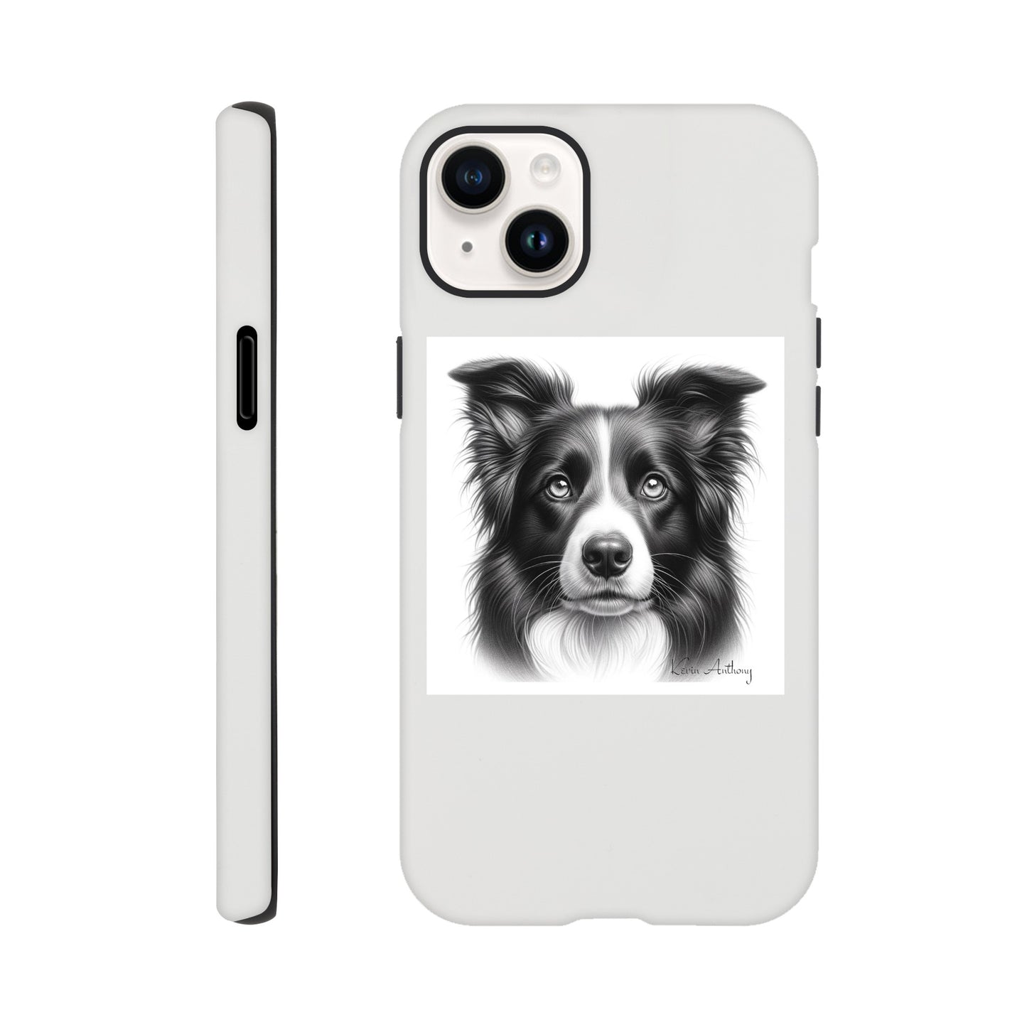 Border Collie Flexi Phone Case - Tough case